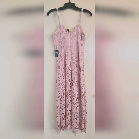 Express Lace Cami Midi Dress - Blush - Size S - Picture 5 of 6